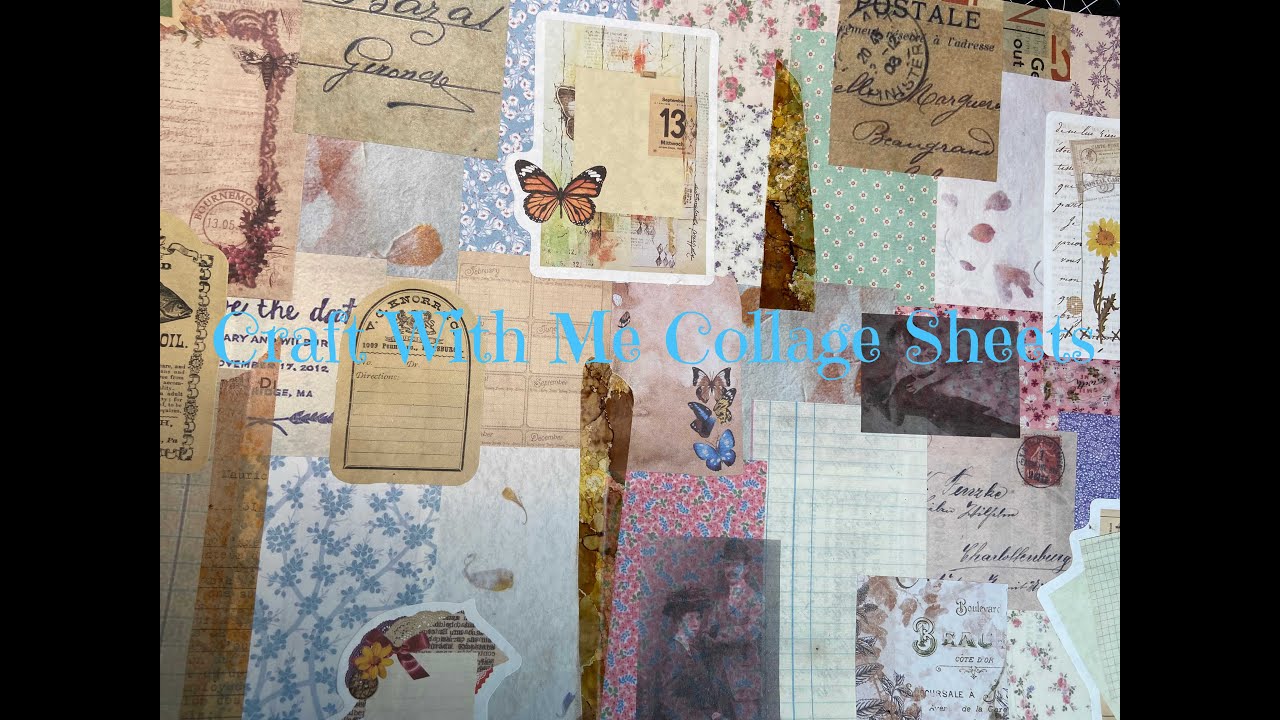 Craft With Me ~ Collage Papers - YouTube