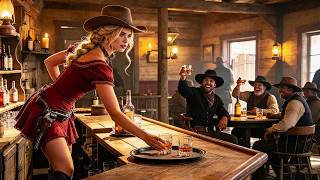 Information Outlaws Cause Trouble at a Saloon—Unaware the Delicate Barmaid Is a Top Cowboy! | Western News