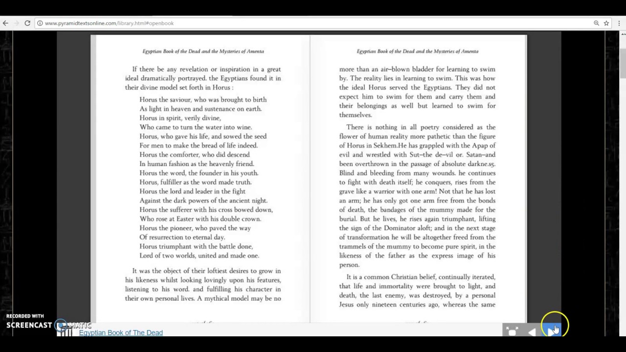 Horus Poem, Gerald Massey & Prehistoric "Christianity"