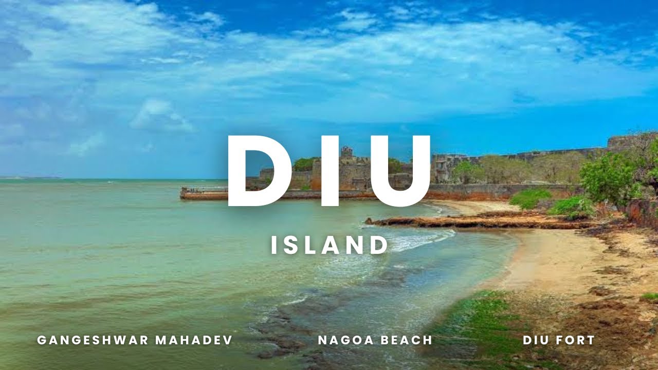 Diu Travel Vlog 2025 | Gangeshwar Mahadev, Nagoa Beach & Diu Fort Exploration