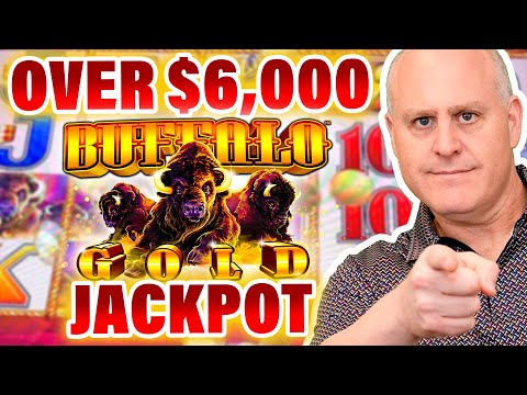 HIGH LIMIT BUFFALO GOLD JACKPOT HANDPAY ♢ Rare $75 Max Bet Spins!
