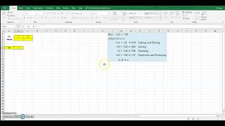 Excel Solver Example 5 5