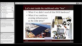 Robert Balog, "Photovoltaics Balance of Systems – Opportunities and Challenges" screenshot 3
