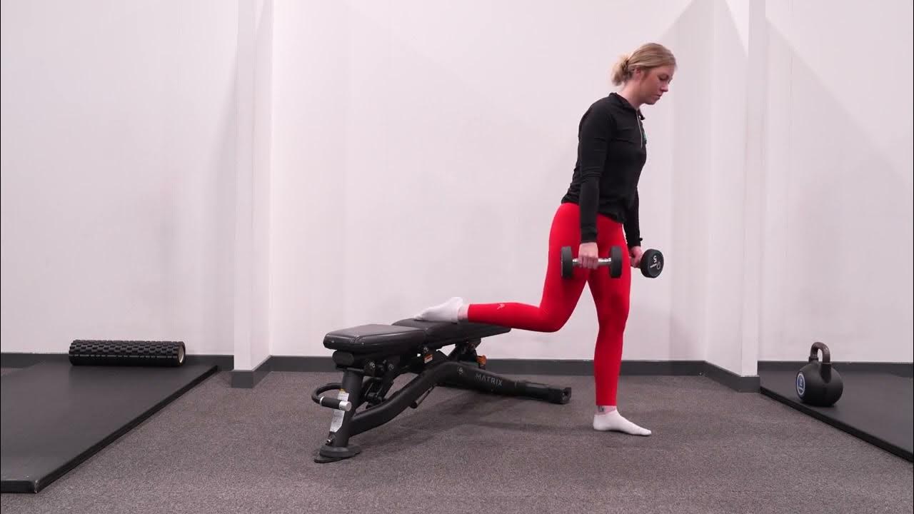 Bulgarian Split Squat Dumbbells YouTube