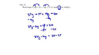 2026 Further maths 30 day countdown - Day 12