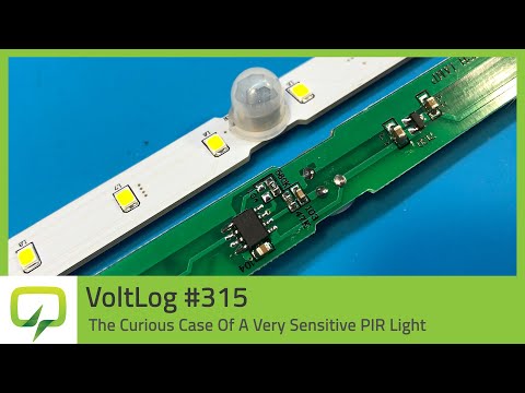 The Curious Case Of A Very Sensitive PIR Light | Voltlog #315