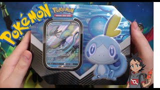 Pokemon Trading Card Game - Sobble Inteleon Booster Pack Tin Opening