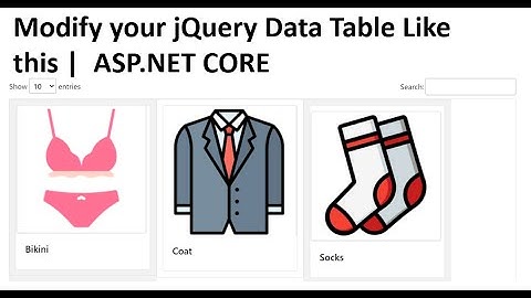 Modify your jQuery DataTable look like video thumbnail | ASP.NET CORE