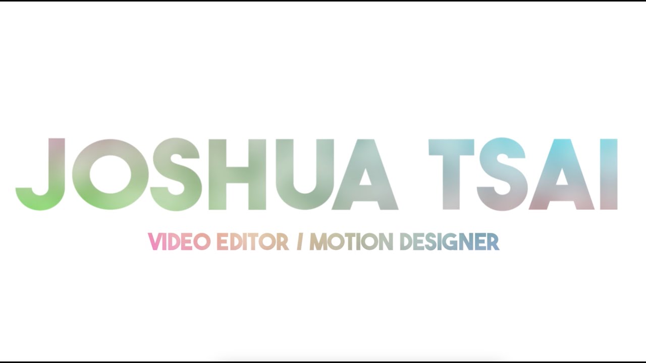 Video Editing Demo Reel 2024 - Joshua Tsai