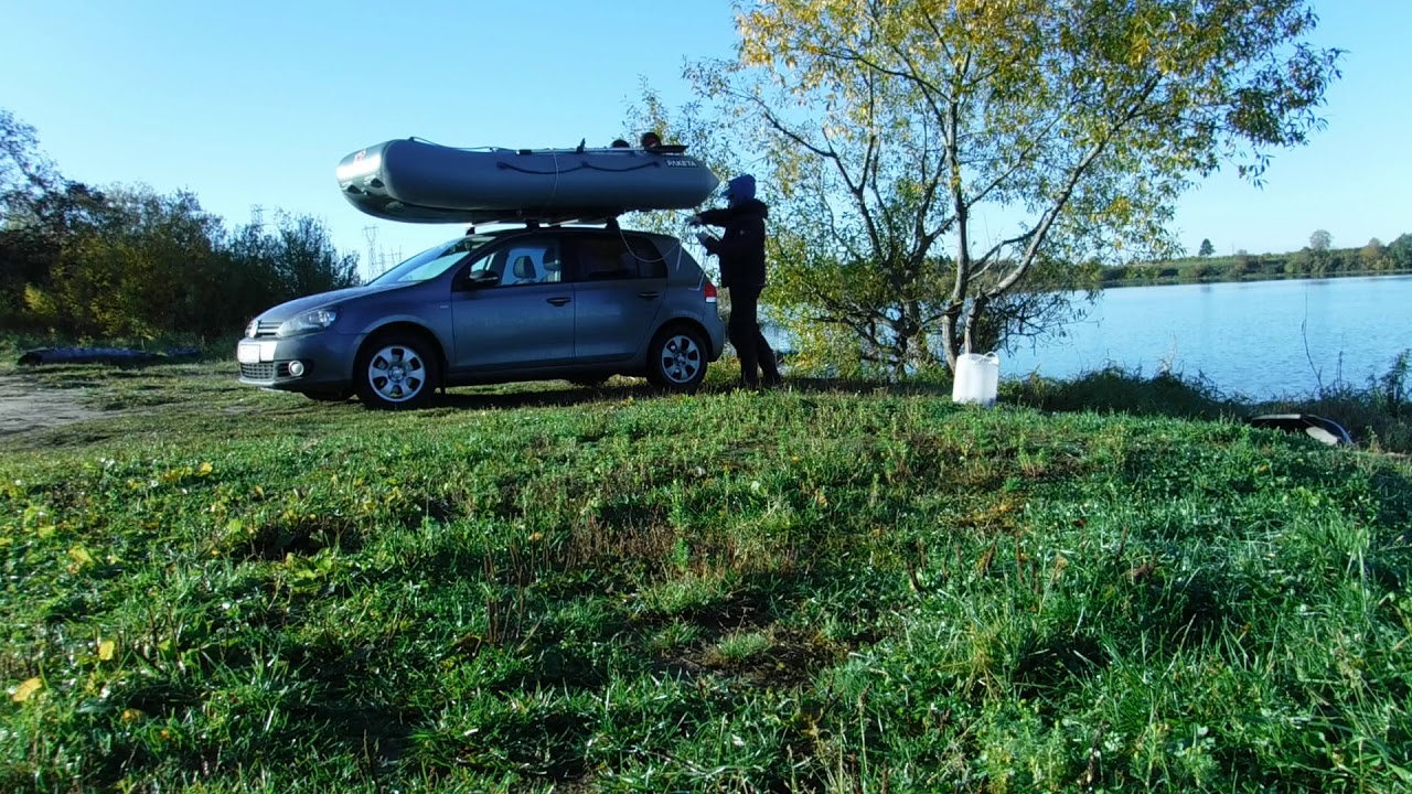 Перевозка лодки на крыше .ч2 - YouTube
