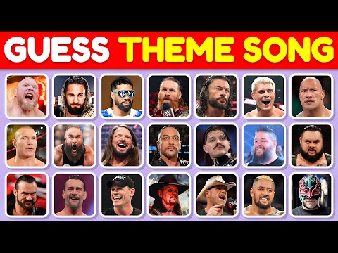 Can You Guess WWE Superstars By Their Theme Song Jey Uso Roman Reigns Brock Lesnar
