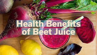 Health Benefits of Beetroot Juice