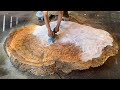 Extra Large Burl Wood With Unusual Shapes Is Made Into Coffee Tables Of Great Value / Woodworking