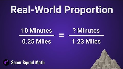 Mountain Math Video (Real-World Proportion)
