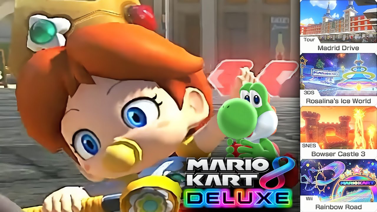 Mario Kart 8 Deluxe Baby Daisy Gameplay Spiny Cup - YouTube