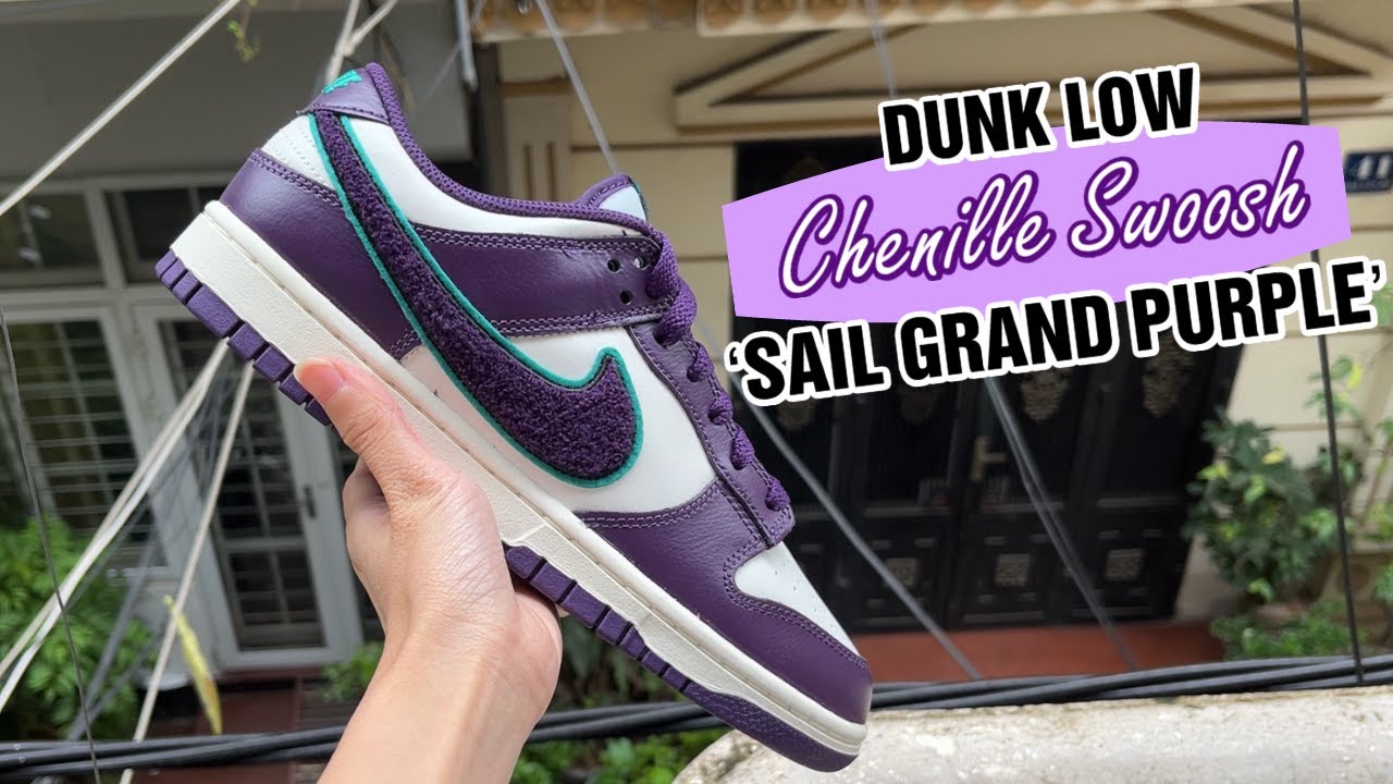 Nike dunk low Chenille swoosh sail grand purple Dunk Low  main image 3