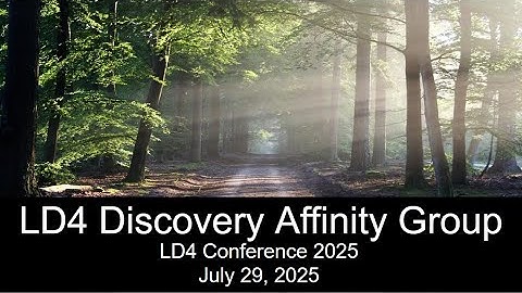 LD4 2025 - Discovery Affinity Group Session - Discovery and linked data: Opportunities and questions