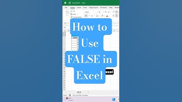 Excel FALSE Function Explained in Seconds | Quick Tutorial!