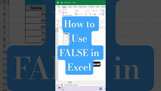 Excel FALSE Function Explained in Seconds | Quick Tutorial!