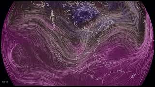 Polar jet stream makes deep dive into southern United States (Feb. 15, 2021)