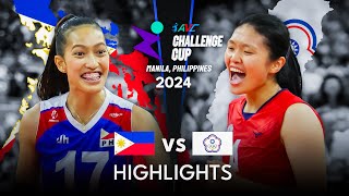 PHILIPPINES vs CHINESE TAIPEI | Highlights | AVC Challenge Cup 2024 screenshot 2