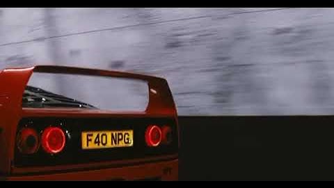 Ferrari f40 in a tunnel. Blender 2.91 realistic car animation (experiment)