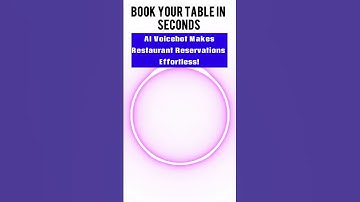 Book Your Table in Seconds: AI Voicebot Makes Restaurant Reservations Effortless!"