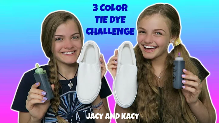 3 Color Tie Dye Shoe Challenge ~ DIY Fun Shoes ~ J...