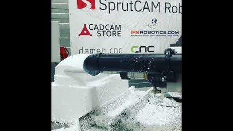 3D robot milling a blow up mouse! Powered by Blueflame3D and SprutCAM