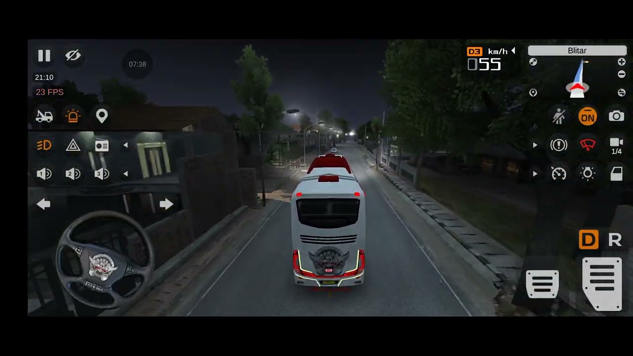 বৃষ্টির রাতে শান্ত মনে বাস ড্রাইভ | Relaxing Night Drive