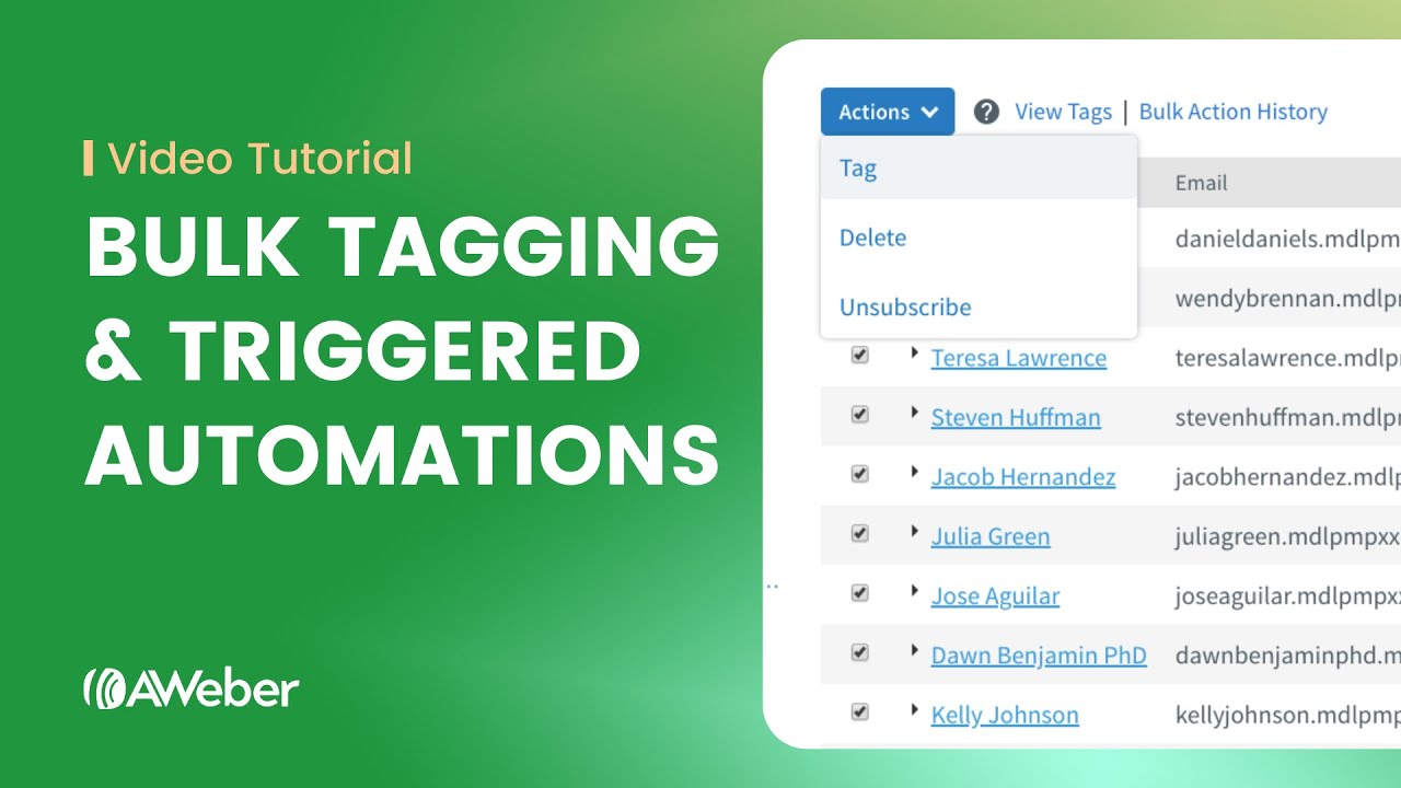 How to bulk tag subscribers to trigger an automated email campaign ...