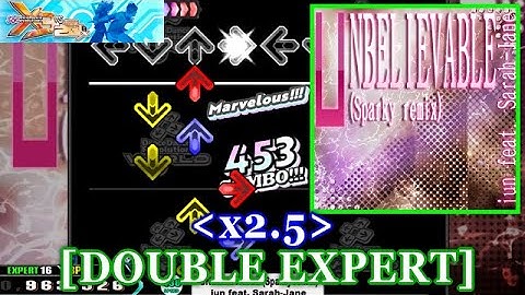[High-HS] 【DDR X3】 UNBELIEVABLE (Sparky remix) / jun feat. Sarah-Jane [DOUBLE EXPERT] 譜面確認+Clap