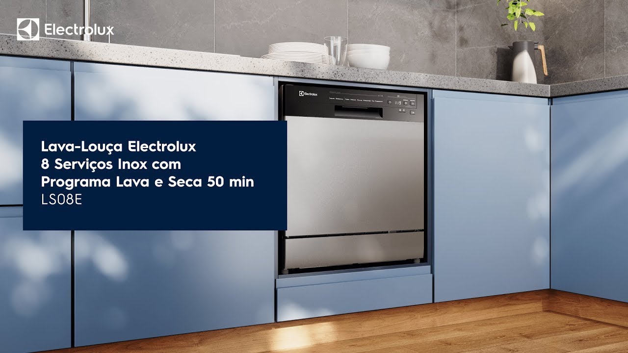 Lava-Louças Electrolux 8 Serviços 127V Inox LS08E