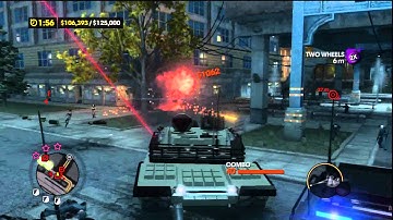 11 Saints Row The Third Zombie Hardcore Walkthrough PS3 HD (Tank Mayhem)