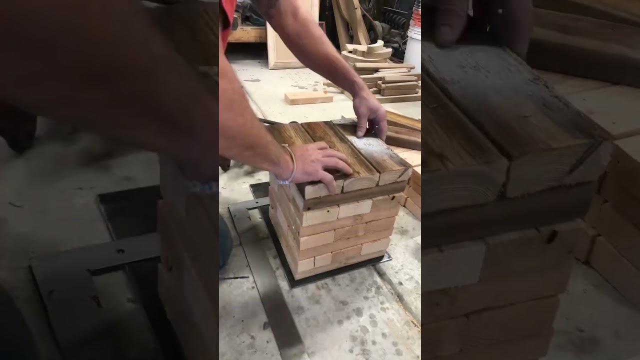 Building an antique 1912 post vise stand.