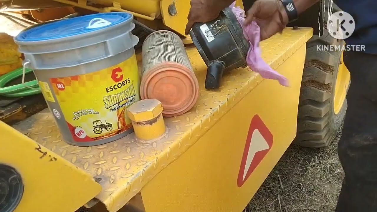 Argo 2300 मशीन की इंजन ऑयल की सर्विस कैसे करते हैं। Ajax fiori argo 2300 machine engine oil service।