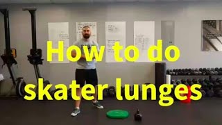 How to do skater lunges | One Minute Muscle | Marshall Roy, RISE gym