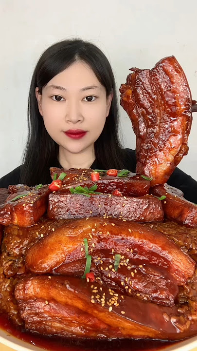 Crunching Flavor ASMR Mukbang Spicy Pork Belly #mukbang #porkbelly