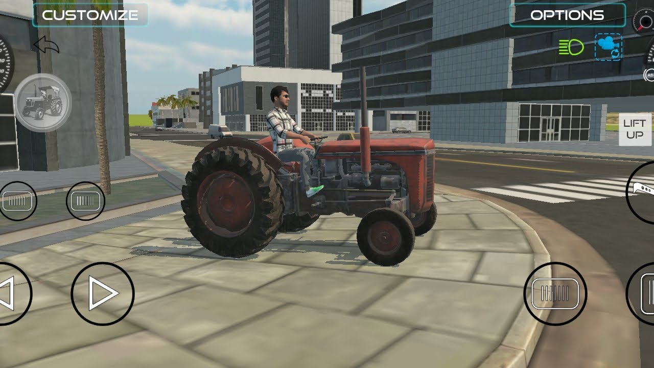 Old tracter with fun and tochan New Holland 