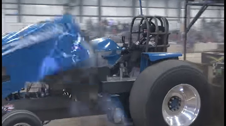 Big time tractor explosion in Shipshewana Indiana at the Midwest Winter Nationals 2022