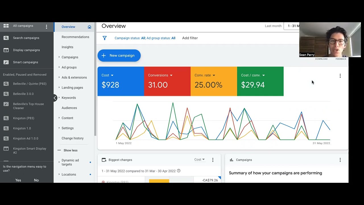 Google Ads for Cleaning Business | 31 leads in last 30 days - YouTube