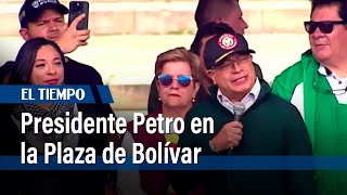 El presidente Gustavo Petro se pronunció en la Plaza de Bolívar | El Tiempo