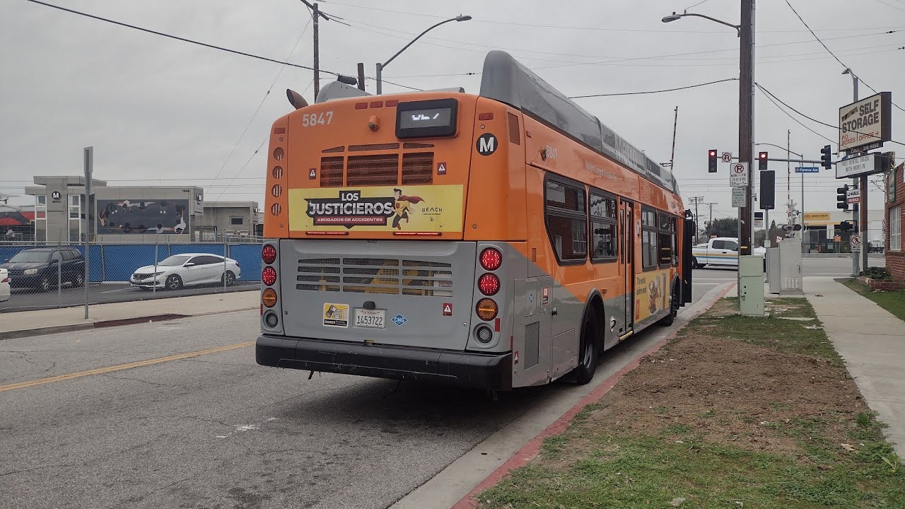 Full Ride LA Metro Line 857 Aviation / LAX Station to Westchester