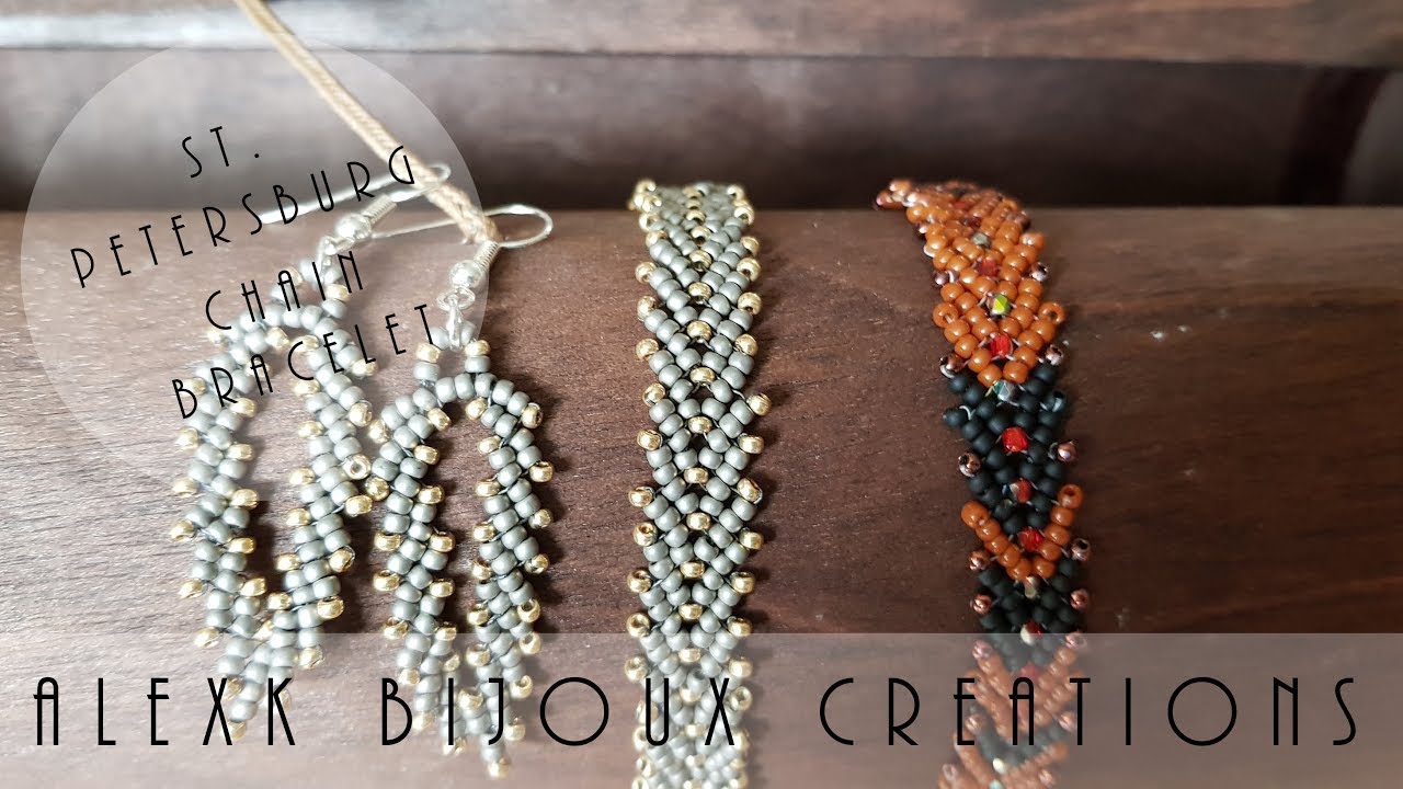 St. Petersburg Stitch Chain Tutorial | Seed Beaded Handmade Bracelet | Jewellery Making Tutorial