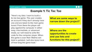 APCSP Create PT Narrowing It Down Examples