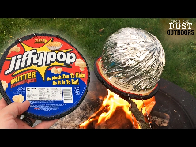 Jiffy Pop Conagra Foods Camp Fire Stove Top Butter Flavored Popcorn Review  