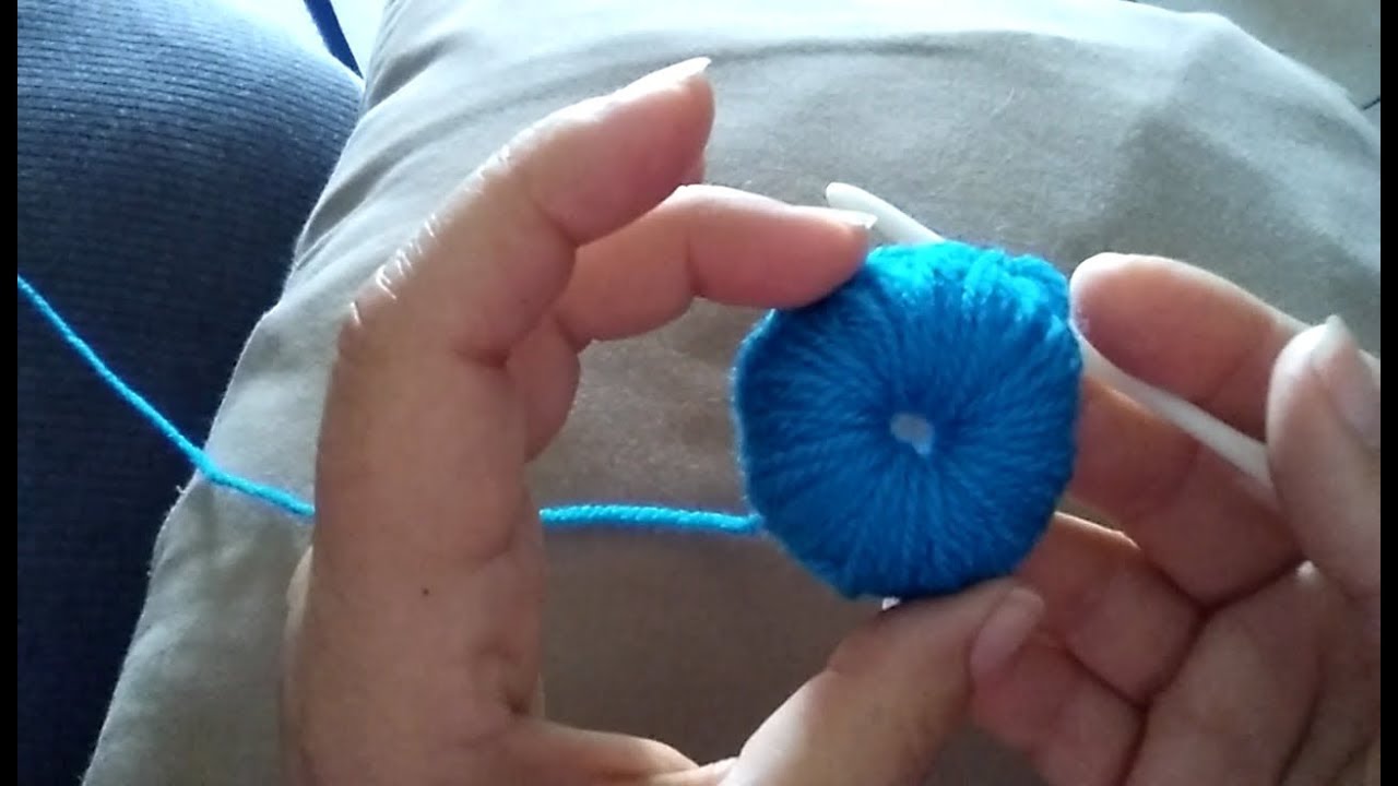 HOW TO CROCHET A BUTTON tutorial YouTube