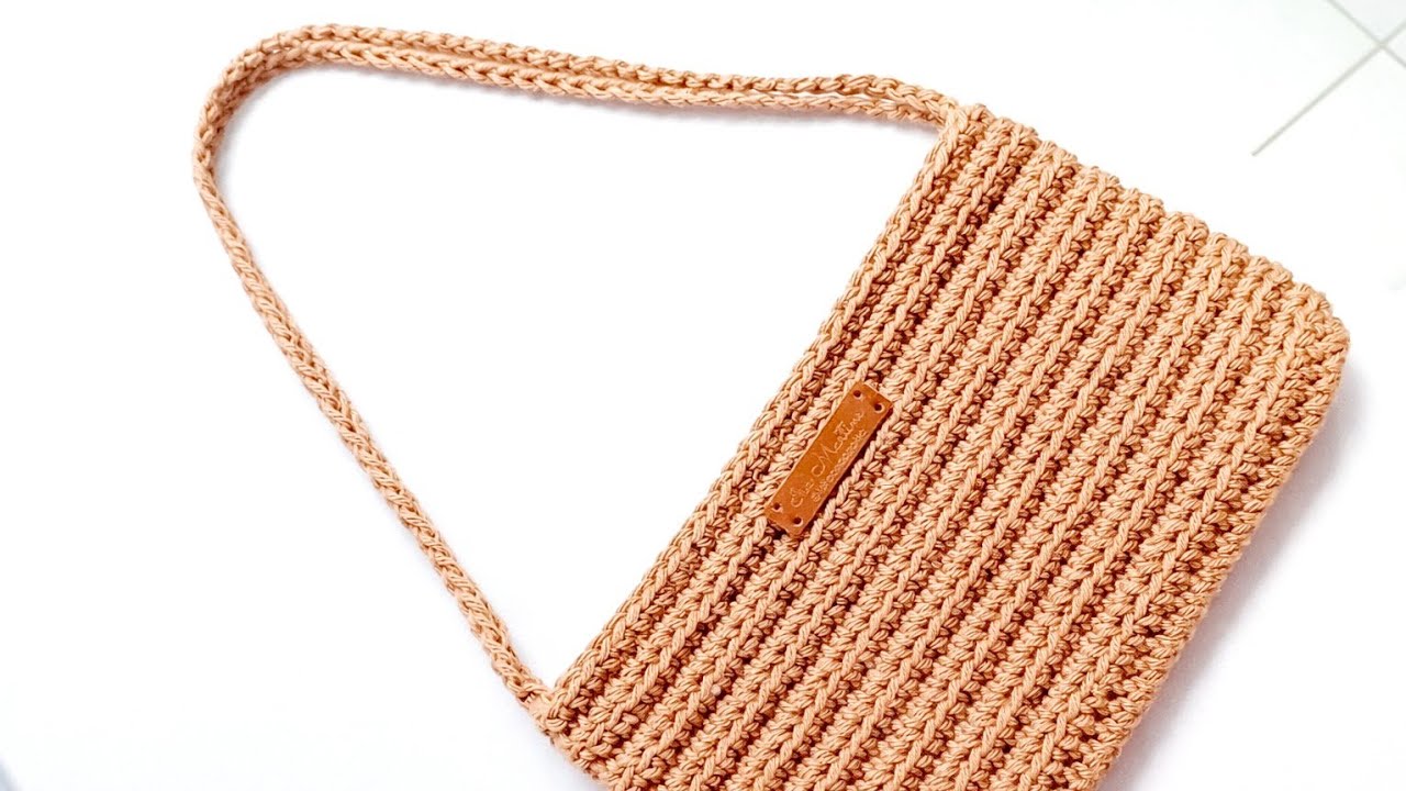 Bolsa de Crochê Estilo Baguete de Ombro | FÁCIL, ECONÔMICA E VENDE MUITO!
