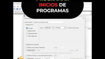 Programar Inicio de programas automáticamente para una hora determinada.