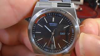 Vintage 1980 Seiko Alarm Quartz Water Resistant Mens Watch - Alarm Test -  YouTube